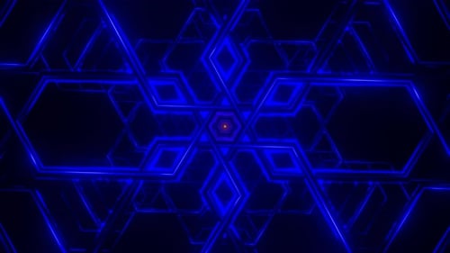 Digital Technologic Strobe Blue Purple Neon Tunnel