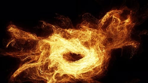 Dynamic Fiery Particle Energy Reveal Transition