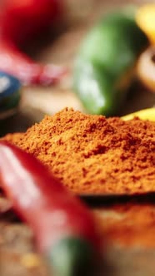 Vertical View Of Mixed Spice