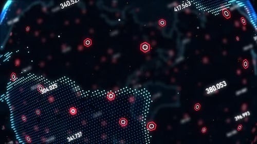 Futuristic Digital Earth Holographic Technology