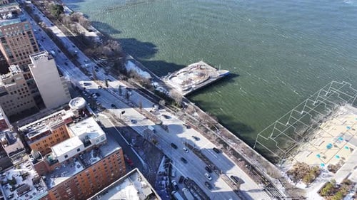 Downtown New York At Manhattan In New York United States.