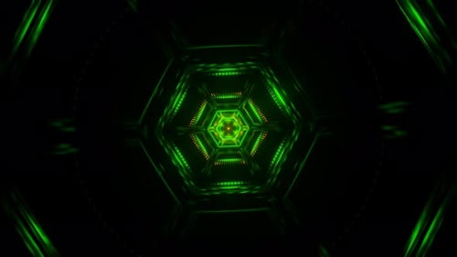 VJ Loop voller kaleidoskopischer Bilder mit psychedelischen Trance-Vibes
