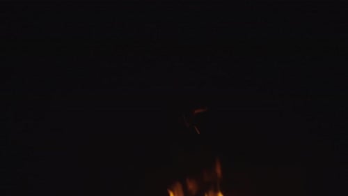 Burning flames