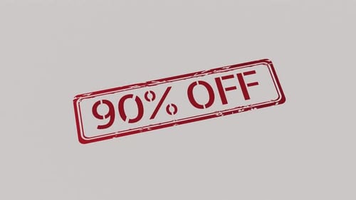 Grunge 90 Percent Off Rubber Stamp Reveal