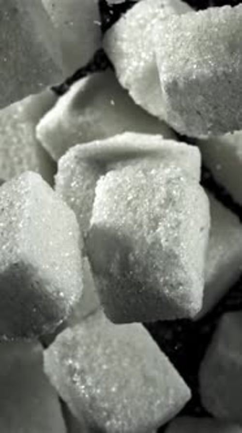 Sugar Cubes Fly Up and Down Filmed on a Highspeed Camera at 1000 Fps