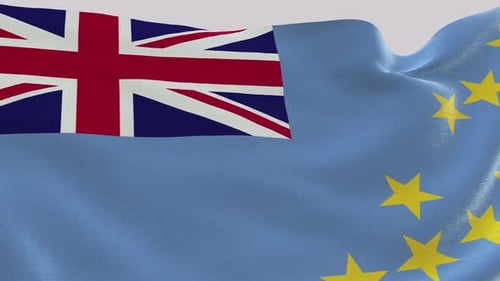 Tuvalu Fabric Flag