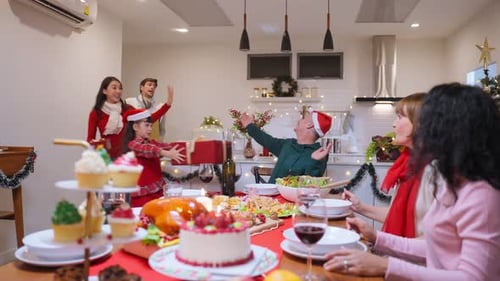 Family Christmas Gathering with Gift Exchange