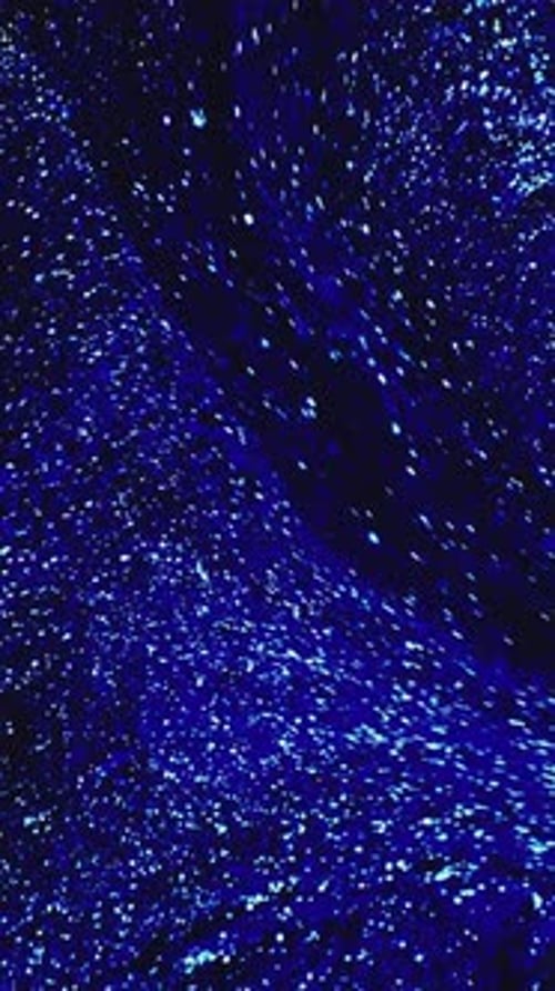 Tinta fluida cintilante de vídeo vertical Flow Blue Paint