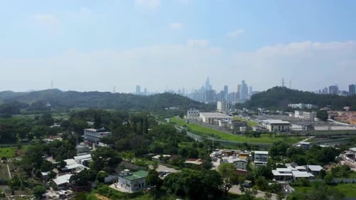 Breathtaking And Bird’s Eye View Of Shenzhen City, China