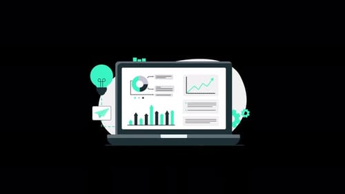 Business Marketing Idea Concept Animation Video - Transparent