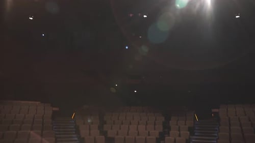 Stage Lights Over Seating in Empty Auditorium Absence