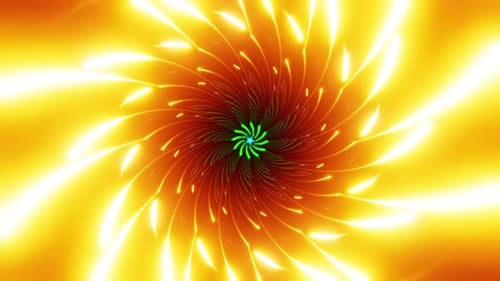 Seamless Spiral VJ Loop Pulsing Neon Rays and Kaleidoscopic Motion Hypnotic Swirl