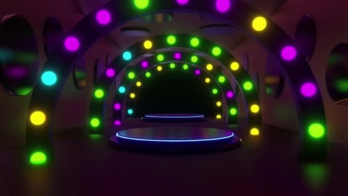 Colorful Light Tunnel Hd