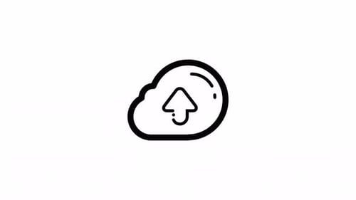 Animated Arrow, Upload, icon Alpha Channel