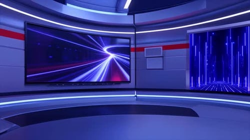 Abstract Futuristic Light Tunnel Background