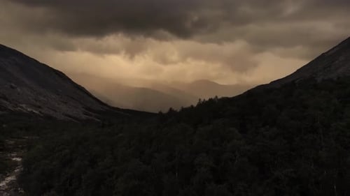 Beautiful Dramatic Mountain Landscape