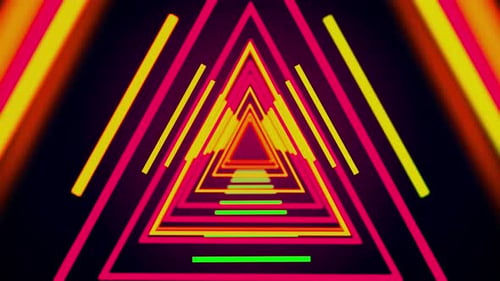 Modern Light Streak Tunnel