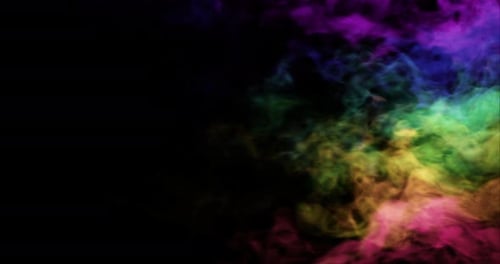 Regenbogenfarbener Rauchhintergrund