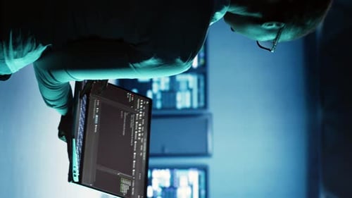 Vertical Video Engineer Coding in Data Center