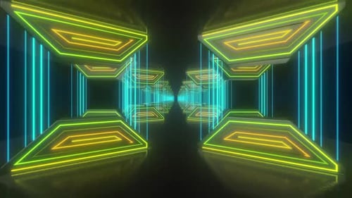 Fondo abstracto moderno con luces azules brillantes y patrón de cuadrícula oscura