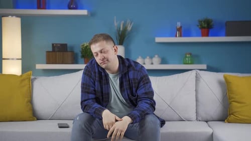 Angewiderter Mann.