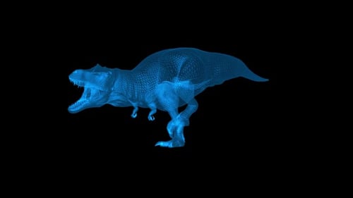 Holographic Dinosaur Animation