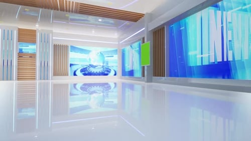 Virtuelle 3D-Fernsehstudio-Nachrichten, Hintergrund für Fernsehsendungen