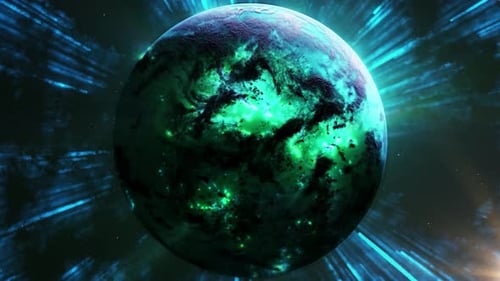 3D futuristic Earth set in the future