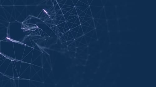 Digital Connected Dots Background Loop