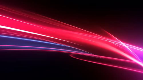 Dynamic Neon Light Trails in Futuristic Style