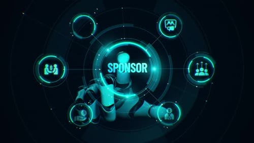 Sponsern Sie einen Roboter-Touchscreen