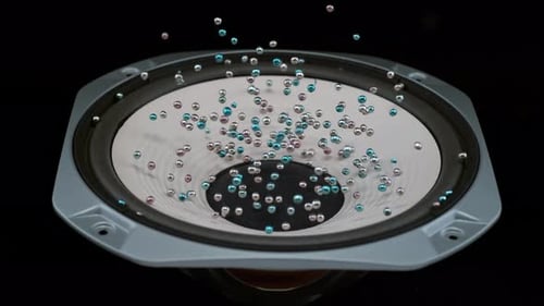 Speaker Vibrations and Sound Frequency Concept