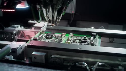 Production of Electronic Circuit Boards Installation of SMD