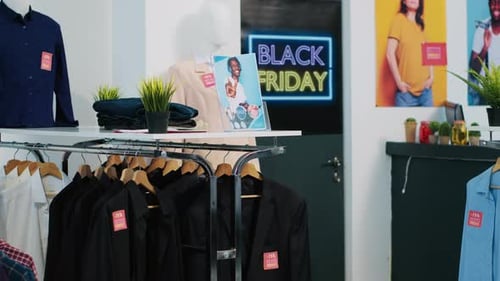 Promotional Sales Advertisement in Store