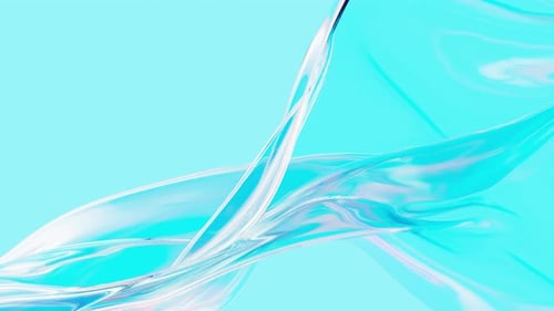 Dynamic Abstract Iridescent Fluid Wave Movement Background