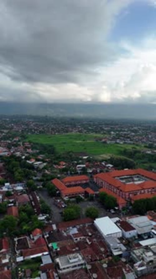 Vertical shoot of Small town