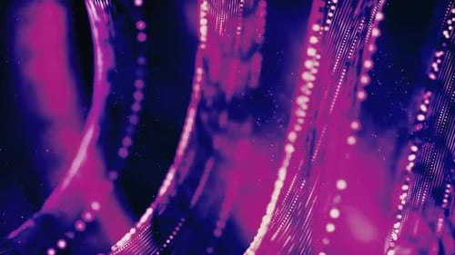 Colorful Glowing Lights Animation Loop