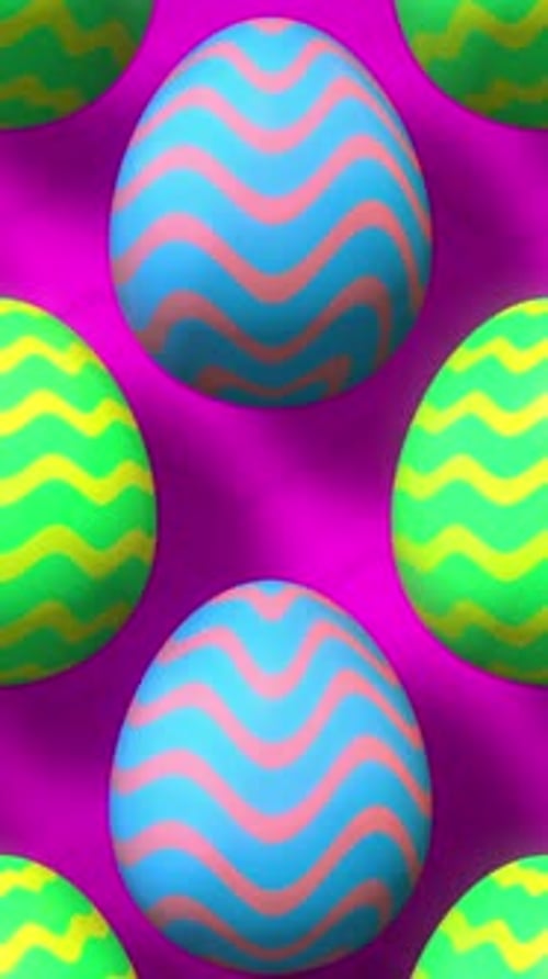 Bright Easter Egg Background