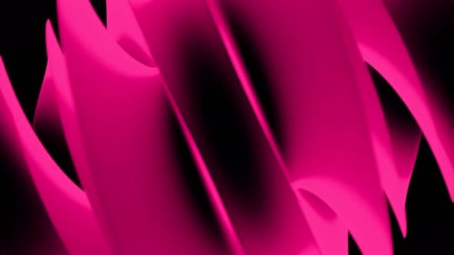 Abstract bright round 3d complex shape in rotating motion. Design.