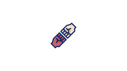 Animiertes Teamwork-Symbol