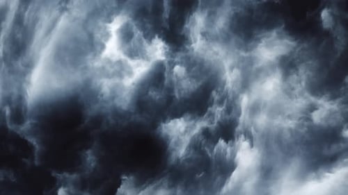 4k moving dark clouds and thunderstorms that occur in them