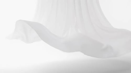 Minimalistic White Fabric Background