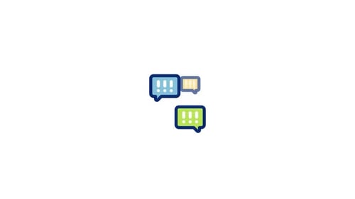 Flat Design Speech Bubbles Pop Up and Animate