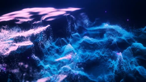 Vibrant Abstract Particle Flow Background