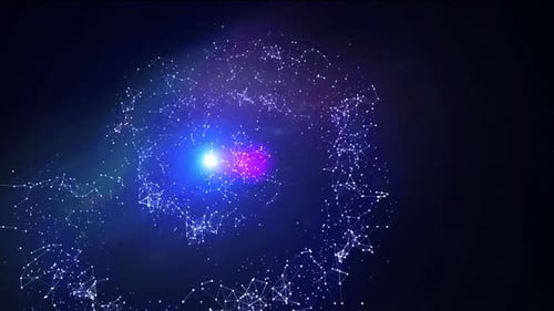 interconnected technology abstract background animated design