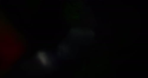 Deep Cosmic Nebula Texture With Iridescent Light Diffraction