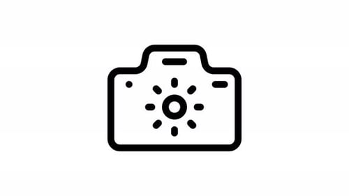 brightness line icon animation