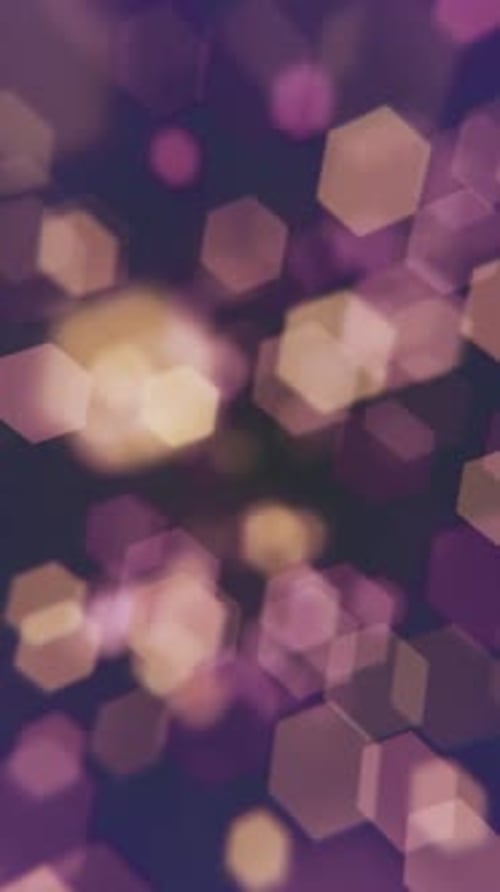 Vertical Video - Warm Bokeh Lights Abstract Background