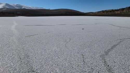 frozen lake winter