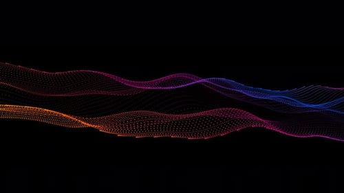 Vague à points dégradée animée